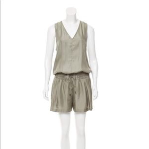 Rag & Bone silver silk romper 00